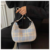 Mini Plaid Shoulder Bag for Women