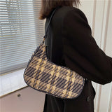 Mini Plaid Shoulder Bag for Women