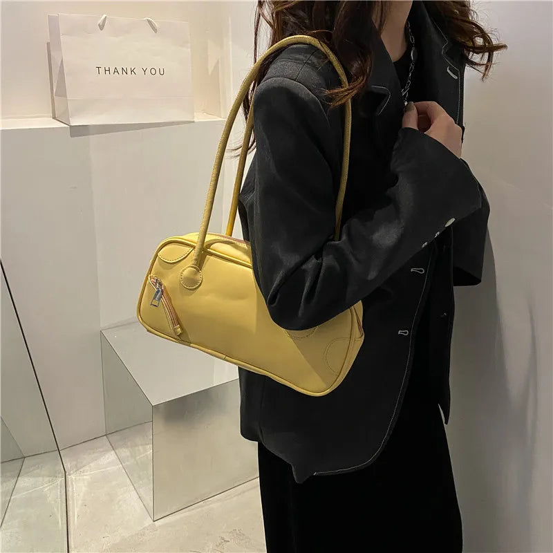 Vintage PU Leather Women's Shoulder Bag