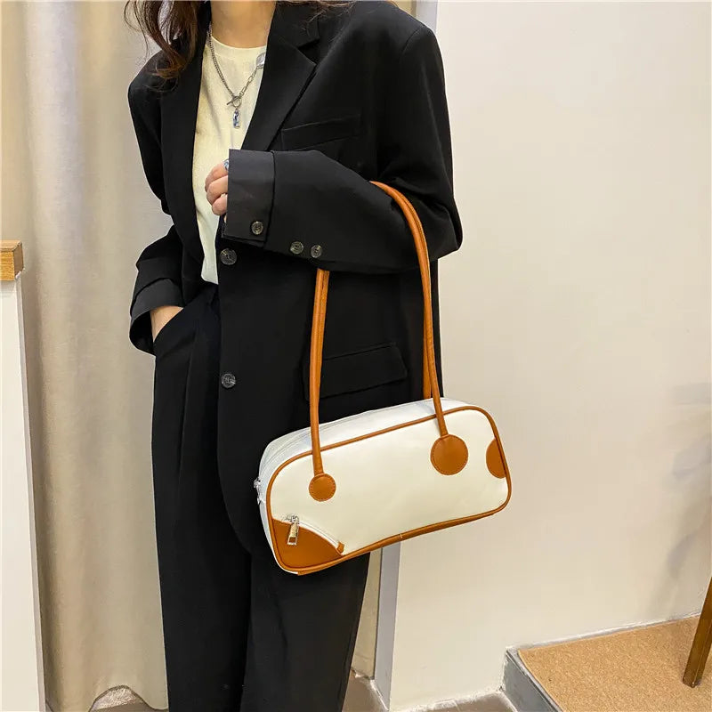Vintage PU Leather Women's Shoulder Bag