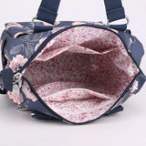 Flower Women Crossbody Bag Large Capacity Nylon Top-Handle Bags