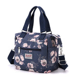 Flower Women Crossbody Bag Large Capacity Nylon Top-Handle Bags