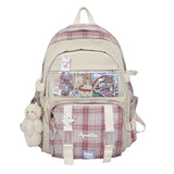 Female Shoulder Bag Women Plaid College Preppy Bag Girls School Bag