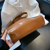 Women's Leather Crossbody Messenger Bag Small Square Handbag