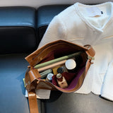 Women's Leather Crossbody Messenger Bag Small Square Handbag