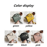 Women Large Capacity Handbags PU Shoulder Messenger Bag