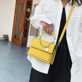 Women Large Capacity Handbags PU Shoulder Messenger Bag