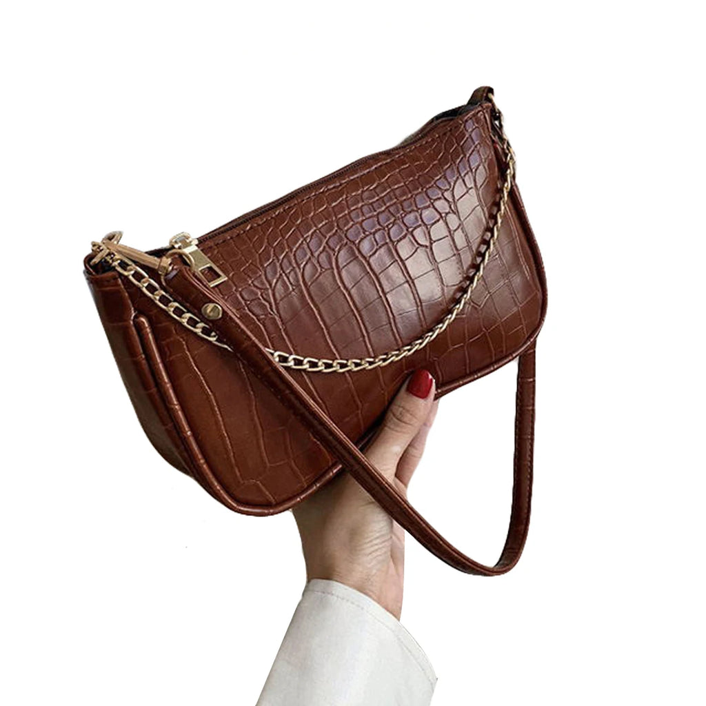Women's Small Size Shoulder Bag Solid Handbags PU Material