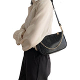 Women's Small Size Shoulder Bag Solid Handbags PU Material