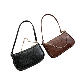 Women's Small Size Shoulder Bag Solid Handbags PU Material