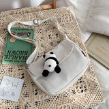 Female Small Bag Little Fresh Bread Casual Canvas Students Single Shoulder Bag