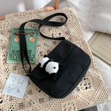Female Small Bag Little Fresh Bread Casual Canvas Students Single Shoulder Bag