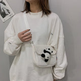 Female Small Bag Little Fresh Bread Casual Canvas Students Single Shoulder Bag