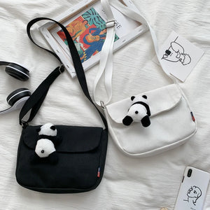 Female Small Bag Little Fresh Bread Casual Canvas Students Single Shoulder Bag