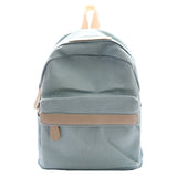 Small Fresh Canvas Backpack Women Solid School Backpacks for Teens