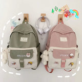 Female Student Harajuku Backpack Large Capacity Nylon School Bag