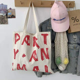 Female Student Portable Shoulder Canvas High-capacity Art School Shopping