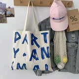 Female Student Portable Shoulder Canvas High-capacity Art School Shopping
