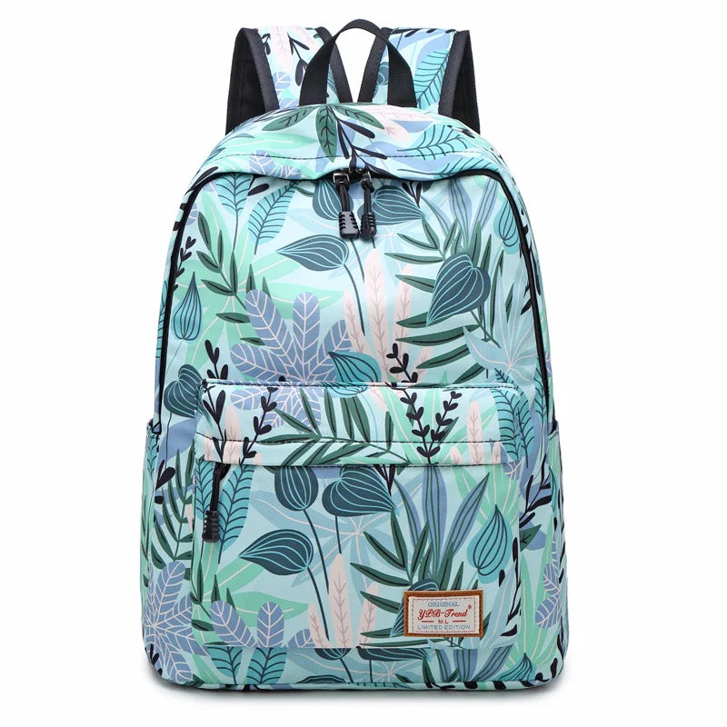 Female Student Schoolbag Girls Backpack Casual Printing Laptop Backpacks