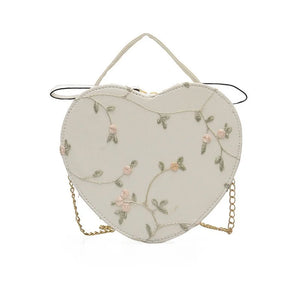 Women's Sweet Lace Heart Handbag Crossbody Bag