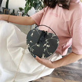 Women's Sweet Lace Heart Handbag Crossbody Bag