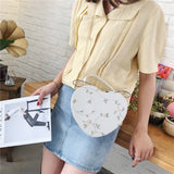 Women's Sweet Lace Heart Handbag Crossbody Bag