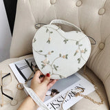 Women's Sweet Lace Heart Handbag Crossbody Bag