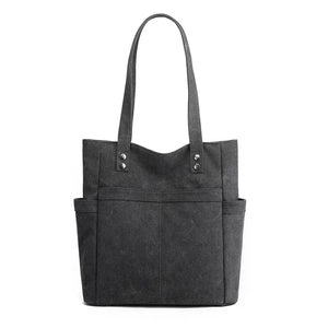 Canvas Shoulder Bag Women's Portable Handbag Tote