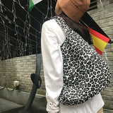 Leopard Print Tote Bag Women Large Capacity Shopping Shoulder Handbag