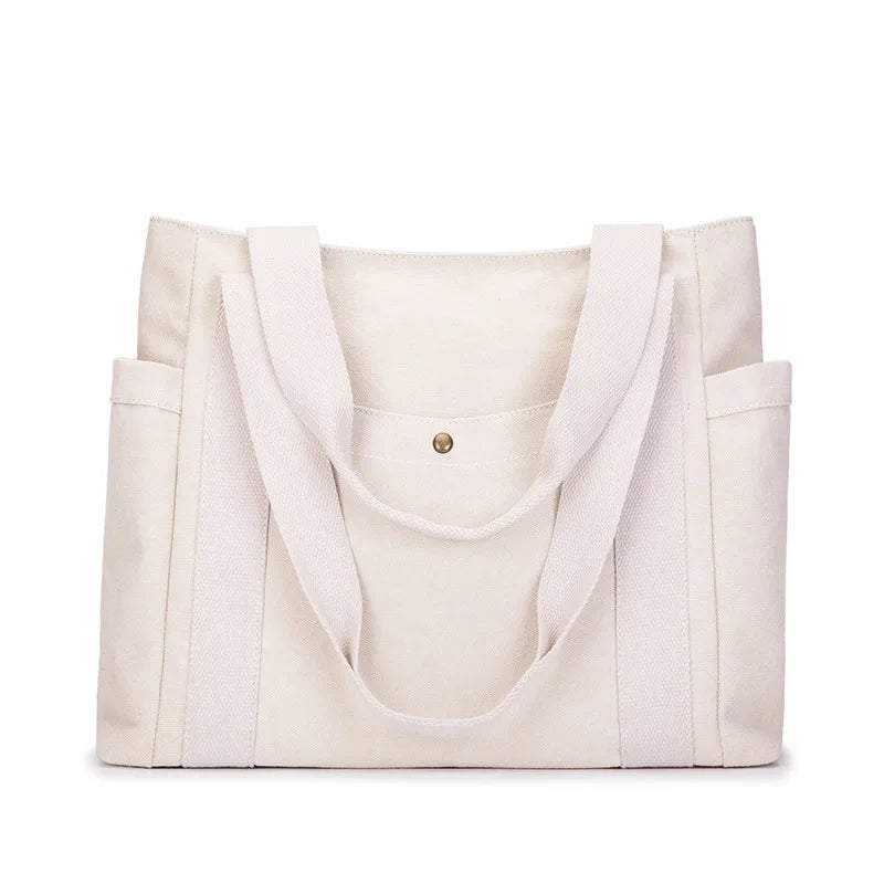 Women's Large Canvas Tote Bag Shoulder Handbag