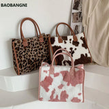 Women's Large Capacity Felt Shopper Bag