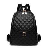 Vintage Leather Backpack Women Large Capacity Bookbag School Travel Bagpack