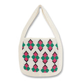 Vintage Crochet Slouchy Pouch Bag Soft Hobo Shoulder Bag