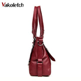 Vintage Satchel Bag Pu Leather Handbag Shoulder Bag KL348