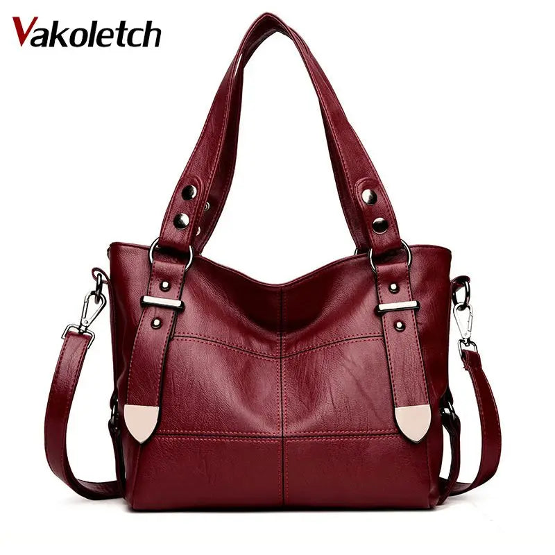 Vintage Satchel Bag Pu Leather Handbag Shoulder Bag KL348