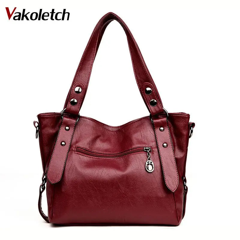 Vintage Satchel Bag Pu Leather Handbag Shoulder Bag KL348