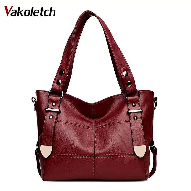 Vintage Satchel Bag Pu Leather Handbag Shoulder Bag KL348