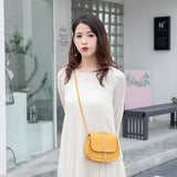 Fringed Small Round Crossbody Bag for Women