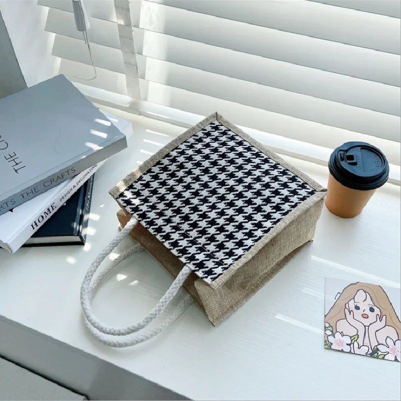 Women's Plaid Tote Bag Large-capacity Handbag