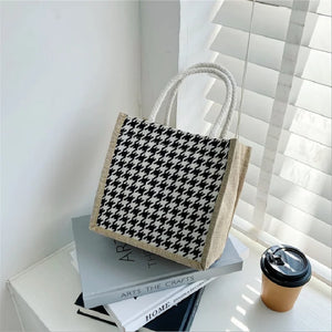 Women's Plaid Tote Bag Large-capacity Handbag