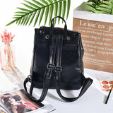 Women's Embroidered Line Small Backpack