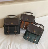 Female PU Mini Backpack Multi-Purpose Shoulder Bag
