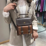Female PU Mini Backpack Multi-Purpose Shoulder Bag
