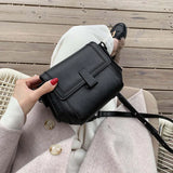 Women's Small Shoulder Bag PU Leather Messenger Bag Flip Design