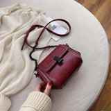 Women's Small Shoulder Bag PU Leather Messenger Bag Flip Design