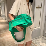 Women's Oxford Cloth Shoulder Bag Casual Large-Capacity Messenger Bag