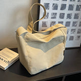 Vintage Canvas Shoulder Bag for Women Office Ladies Totes