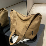 Vintage Canvas Shoulder Bag for Women Office Ladies Totes