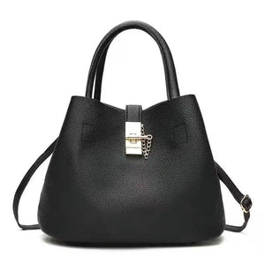 Women's PU Bucket Bag Single-shoulder Diagonal Bag