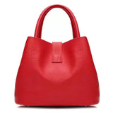 Women's PU Bucket Bag Single-shoulder Diagonal Bag